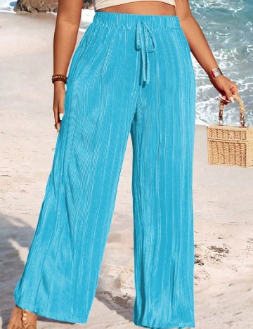 Pantaloni SHEIN CURVE, albastru