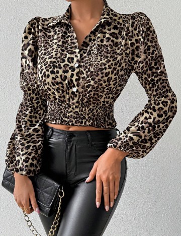 Top SHEIN, animal print