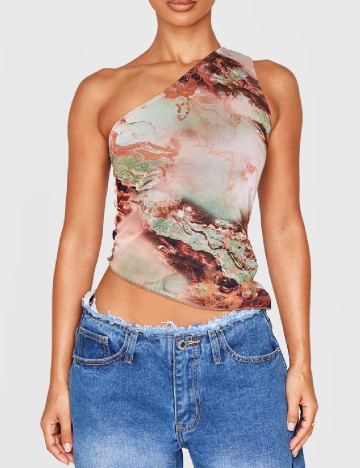 Top PrettyLittleThing, mix culori