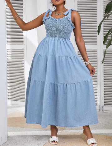 Rochie lunga SHEIN CURVE, albastru