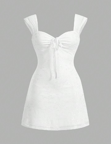 Rochie scurta SHEIN CURVE, alb