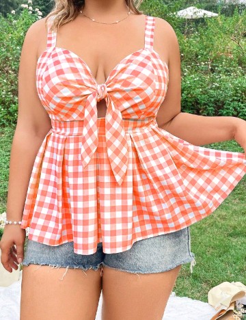 Bluza SHEIN CURVE, portocaliu