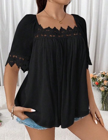 Bluza SHEIN CURVE, negru