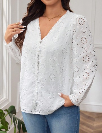 Camasa SHEIN CURVE, alb