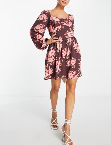 Rochie scurta ASOS, floral print