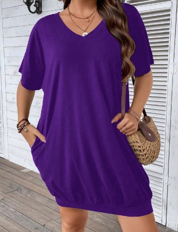 Rochie scurta SHEIN CURVE, mov