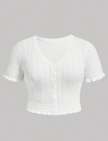 Bluza SHEIN CURVE, alb