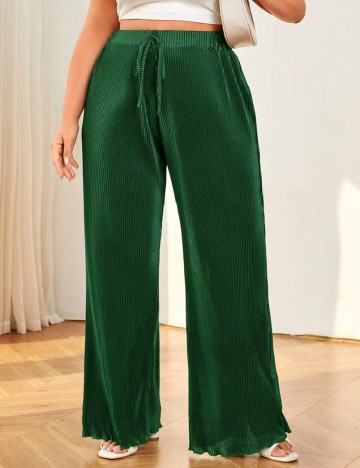Pantaloni SHEIN CURVE, verde