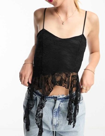 Top Miss Selfridge, negru