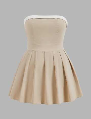 Rochie scurta SHEIN CURVE, crem