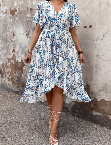 Rochie medie SHEIN CURVE, floral print