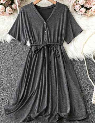 Rochie scurta SHEIN CURVE, gri