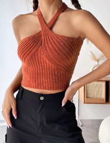 Top SHEIN, caramiziu