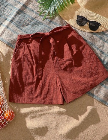 Pantaloni scurti SHEIN, maro