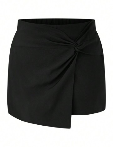 Fusta pantalon SHEIN CURVE, negru