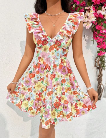 Rochie scurta SHEIN, floral