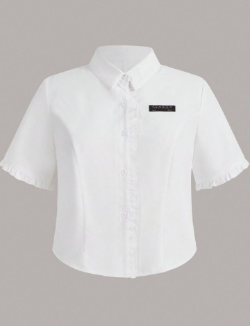 Camasa SHEIN CURVE, alb