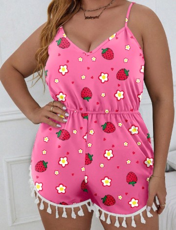 Salopeta SHEIN CURVE, roz