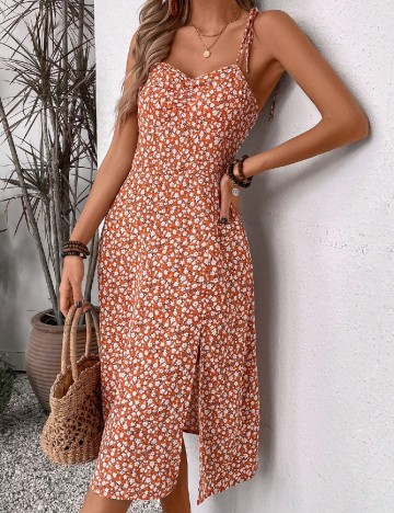 Rochie medie SHEIN, portocaliu