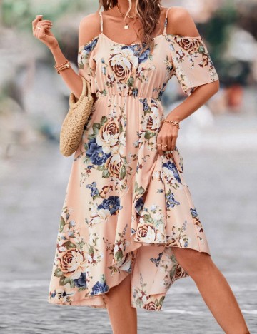 Rochie medie SHEIN, crem