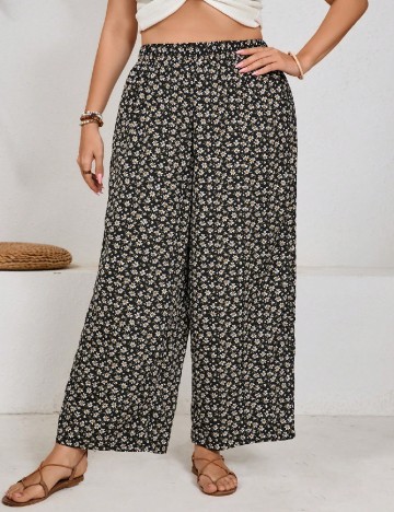 Pantaloni SHEIN CURVE, floral