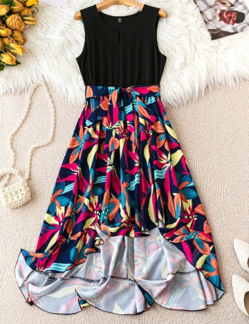 Rochie medie SHEIN CURVE, mix culori