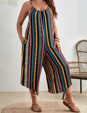 Salopeta SHEIN CURVE, mix culori