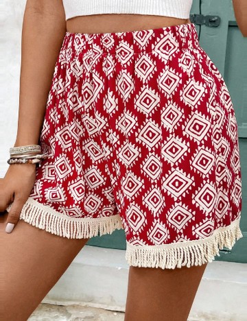 Pantaloni scurti SHEIN, rosu