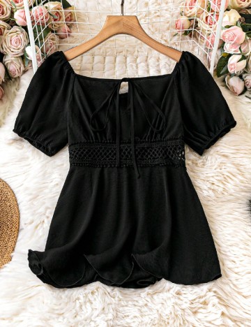 Bluza SHEIN CURVE, negru