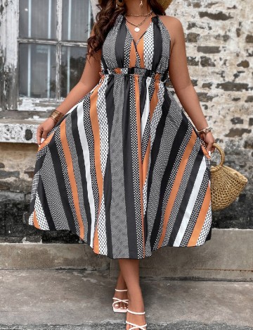 Rochie medie SHEIN CURVE, negru