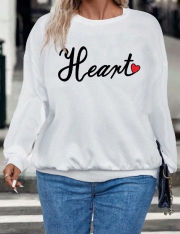 Bluza SHEIN CURVE, alb