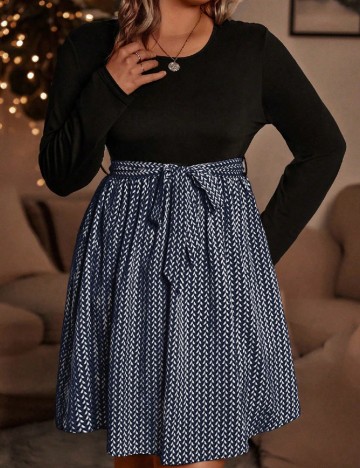 Rochie scurta SHEIN CURVE, negru