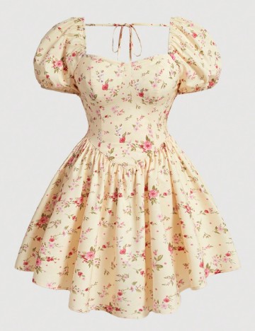 Rochie scurta SHEIN CURVE, floral