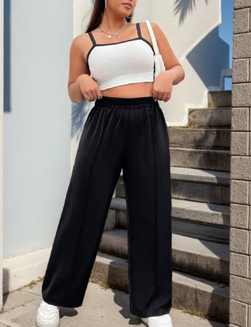 Pantaloni SHEIN CURVE, negru