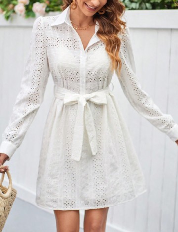 Rochie scurta SHEIN, alb