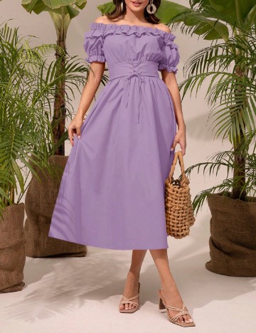 Rochie medie SHEIN, mov