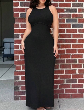 Rochie lunga SHEIN CURVE, negru