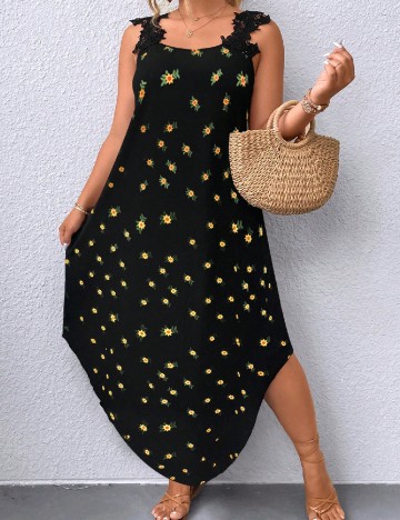 Rochie lunga SHEIN CURVE, negru