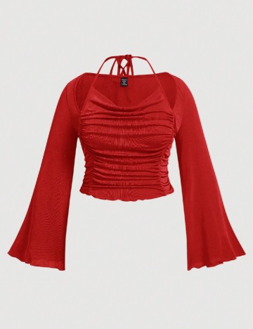 Bluza SHEIN CURVE, rosu