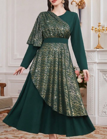 Rochie lunga SHEIN, verde