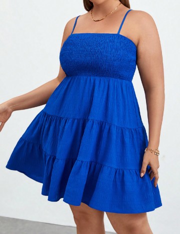 Rochie scurta SHEIN CURVE, albastru