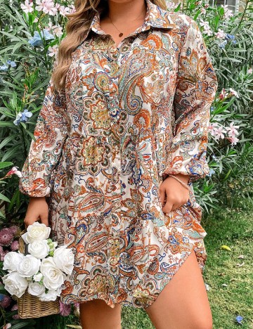 Rochie scurta SHEIN CURVE, mix culori