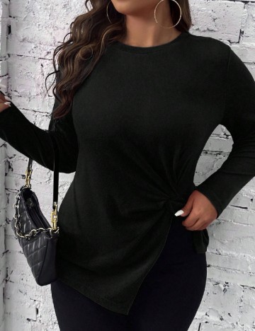 Bluza SHEIN CURVE, negru