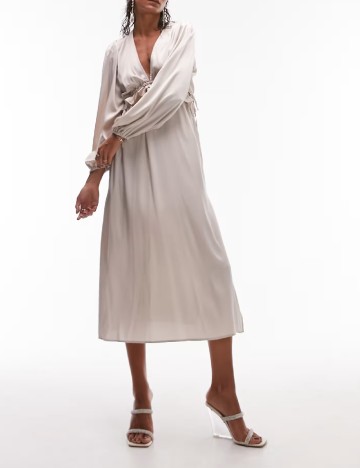 Rochie medie Top Shop, gri