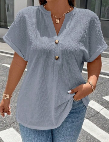 Bluza SHEIN CURVE, albastru