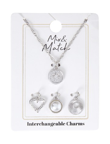 Colier ACTION, argintiu