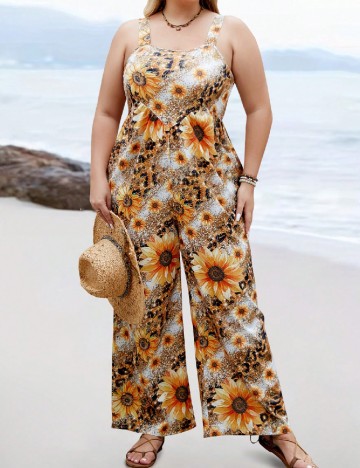 Salopeta SHEIN CURVE, galben