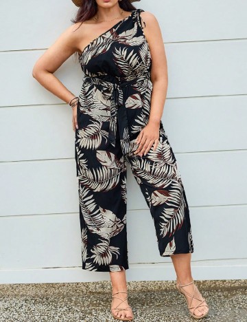 Salopeta SHEIN CURVE, negru/crem