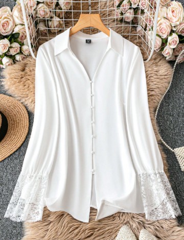 Camasa SHEIN CURVE, alb
