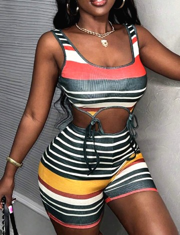 Salopeta SHEIN, mix culori